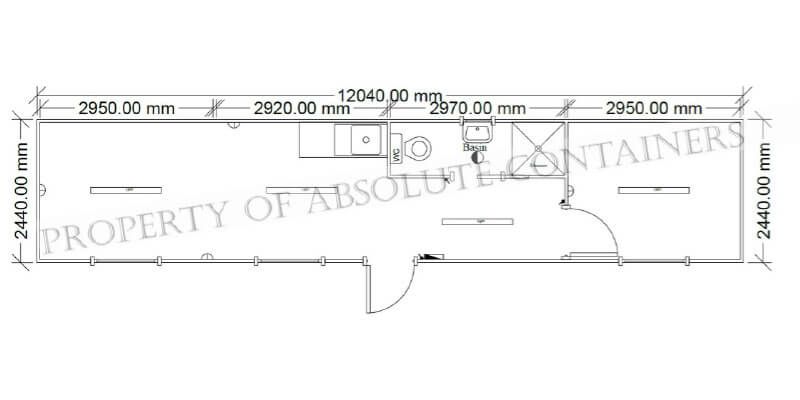 2,44m x 6m Accommodation Unit
