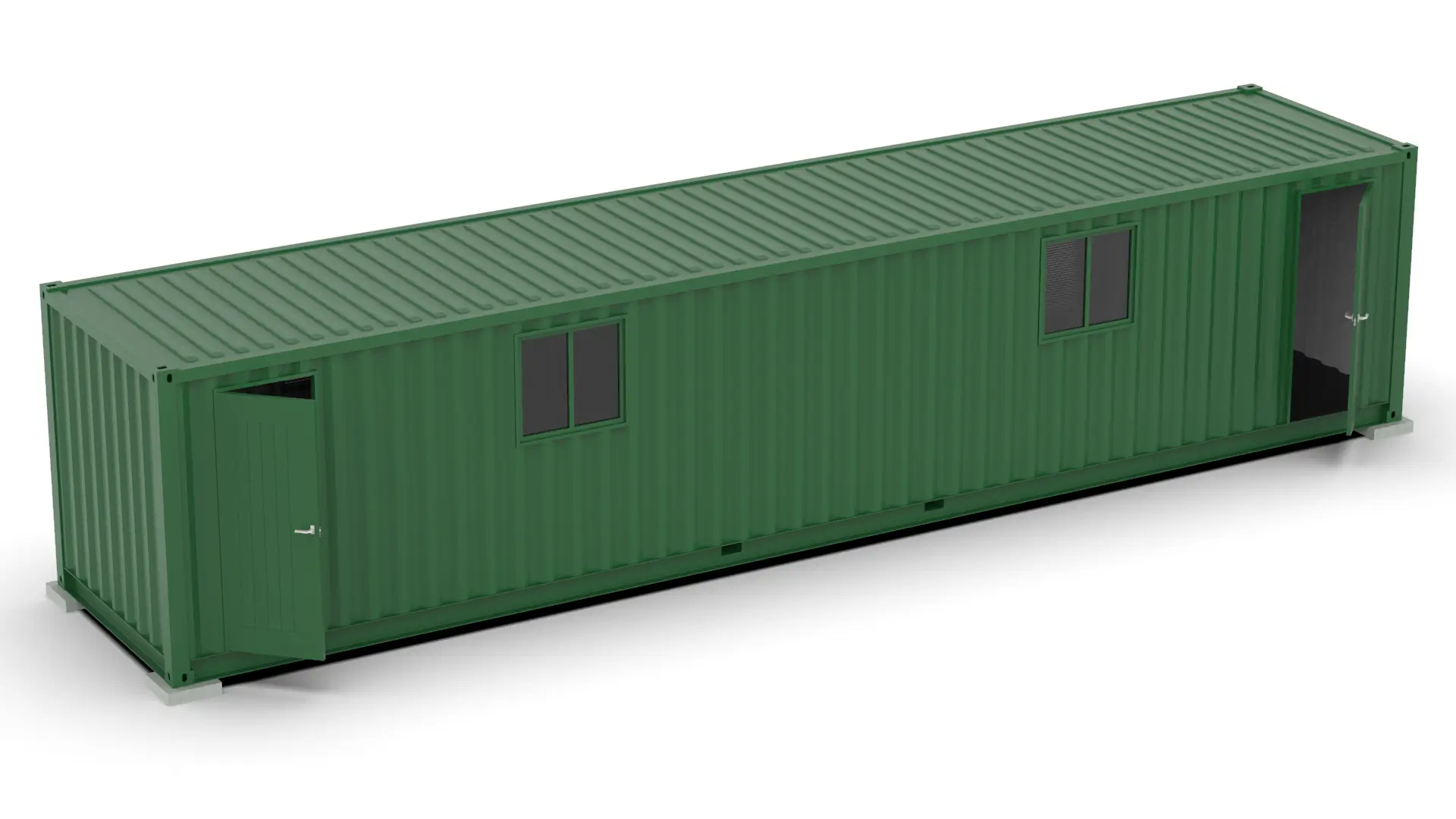 2,4m x 12m Basic Office