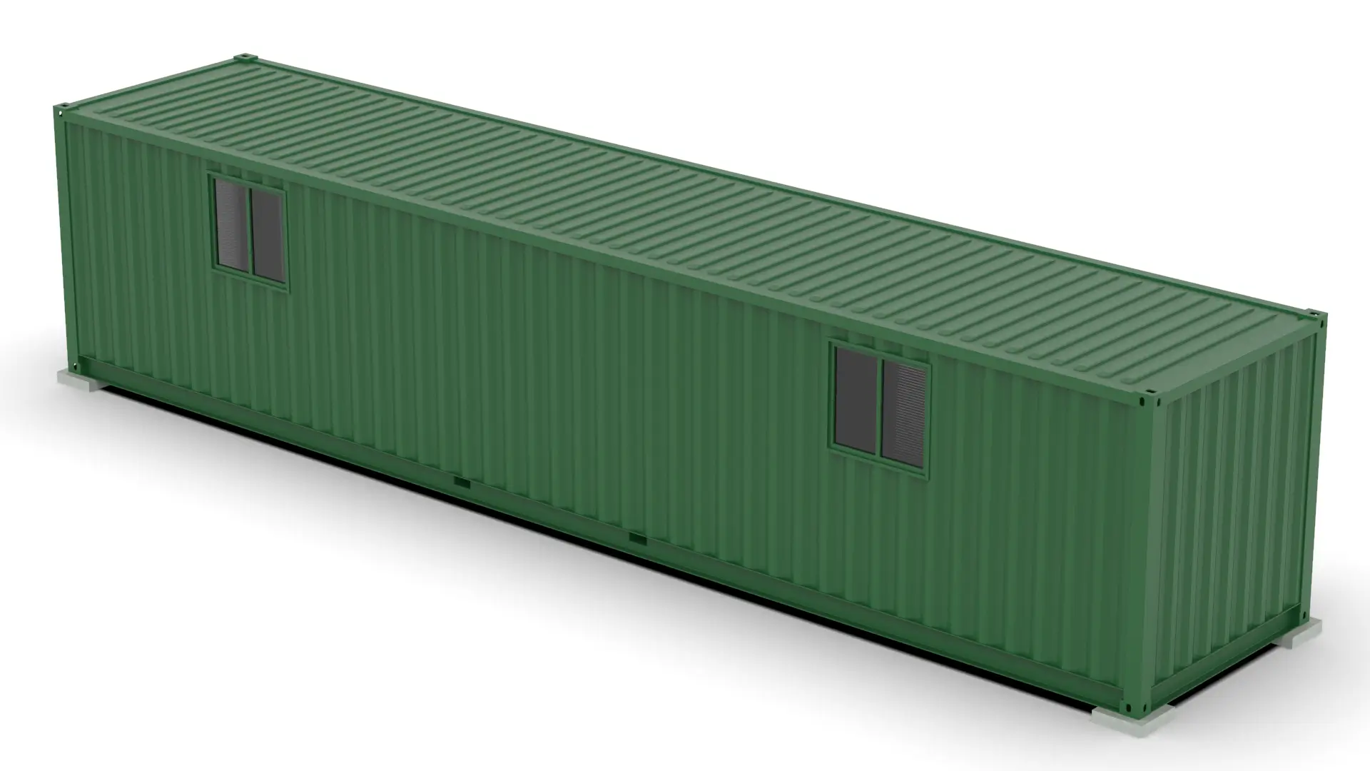 2,4m x 12m Basic Office
