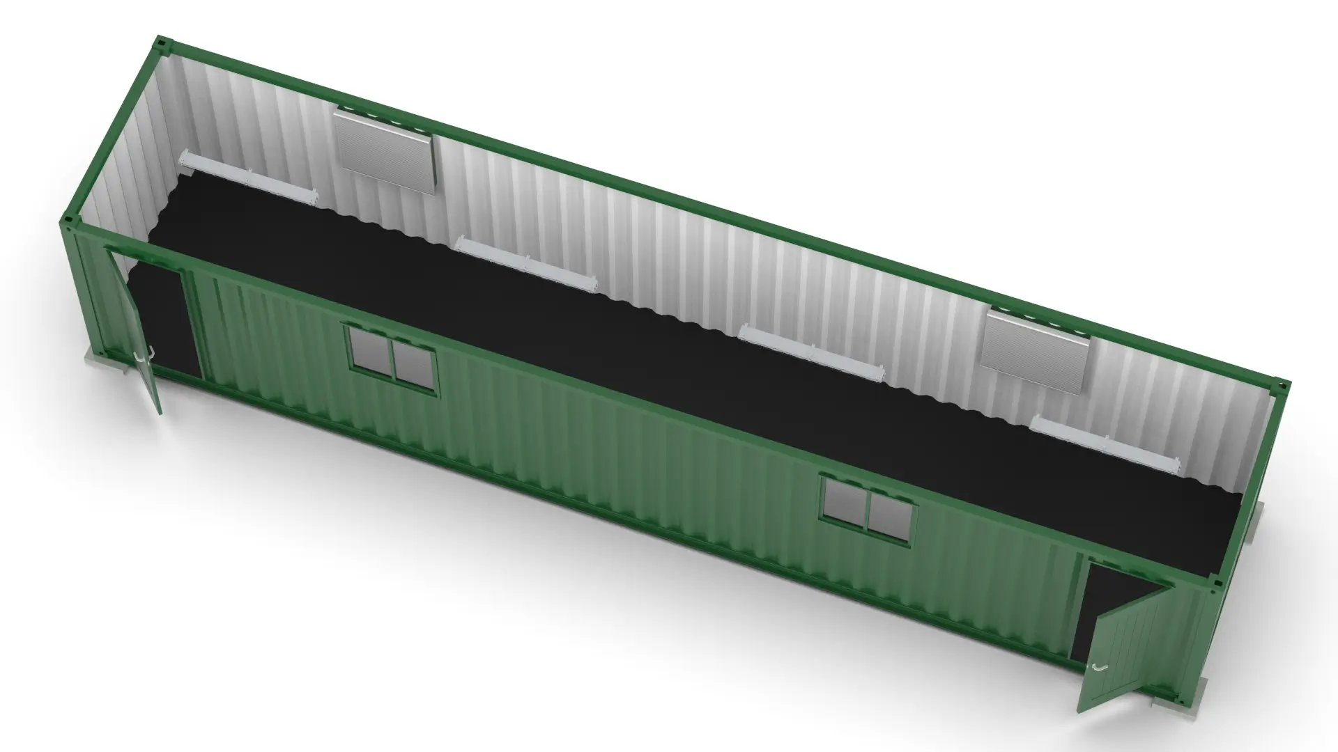 2,4m x 12m Basic Office