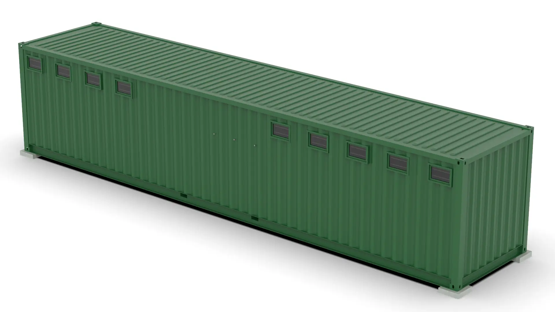 2,4m x 12m MF Ablution - Basin & Toilets