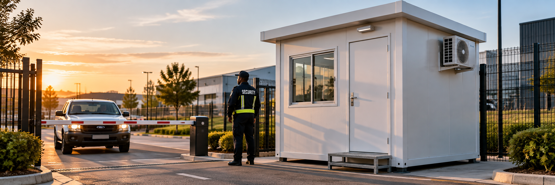 guard hut prefab - Absolute Containers - Mobile guard huts